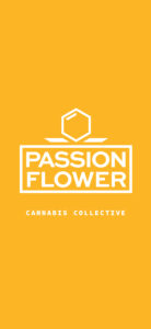 Passion Flower Logo "Sativa Hybrid" Yellow Phone Graphic