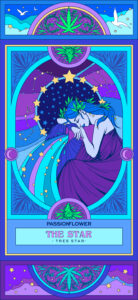 Passion Flower "The Star" Tarot Card, The star, tarot, tarot card, tarot card reading